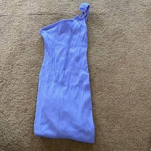 Fashion Nova Purple Emma Snatched Midi Dress